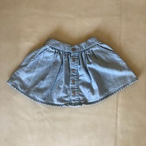 Rylee + Cru Chambray Skirt